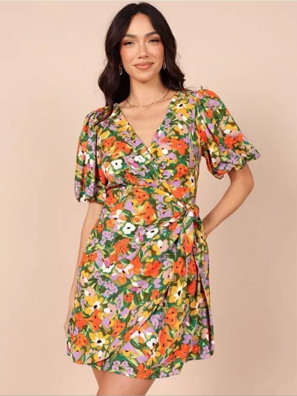 Petal and PupWomen's Flourish Puff Sleeve Mini Dress